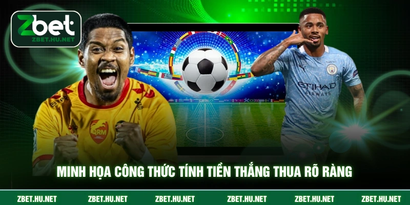 Minh họa công thức tính tiền thắng thua rõ ràng